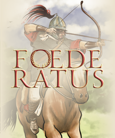 Foederatus game logo (Roman archer on horseback)